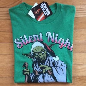 STAR WARS Christmas Yoda Short Sleeve T Shirt